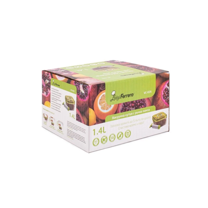 Кутия вакуумна Luigi Ferrero VC-026 1.4L,  с помпа